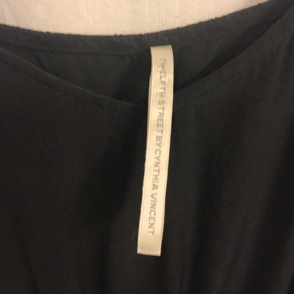 Cynthia Vincent black silk maxi dress - Picture 5 of 7